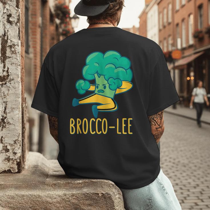 Vegetable Word Game Dad Joke Brocco-Lee Broccoli Men's Back Print T-Shirt