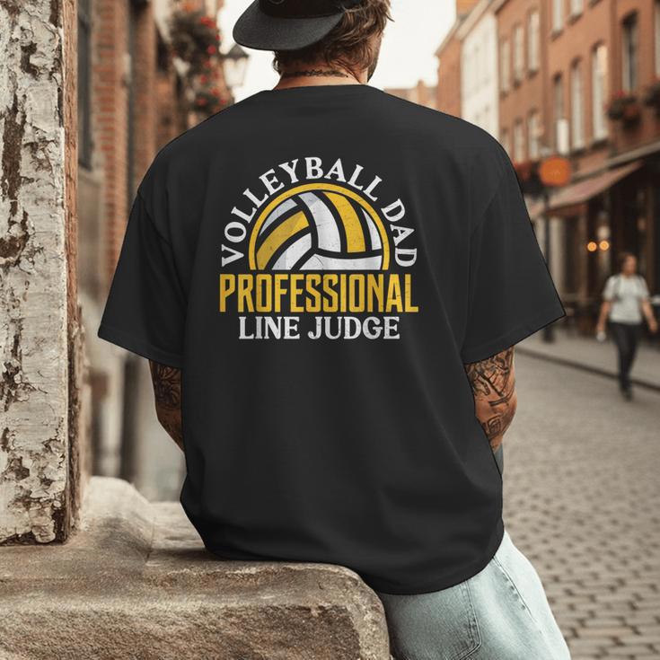 Volleyball Dad Professional Line Judge Volleyball Dad Men's Back Print T-Shirt