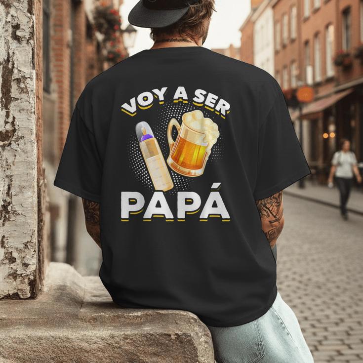 Voy Hacer Papa Ser Papa Voy A Ser Papa Dad To Be In Spanish Men's Back Print T-Shirt