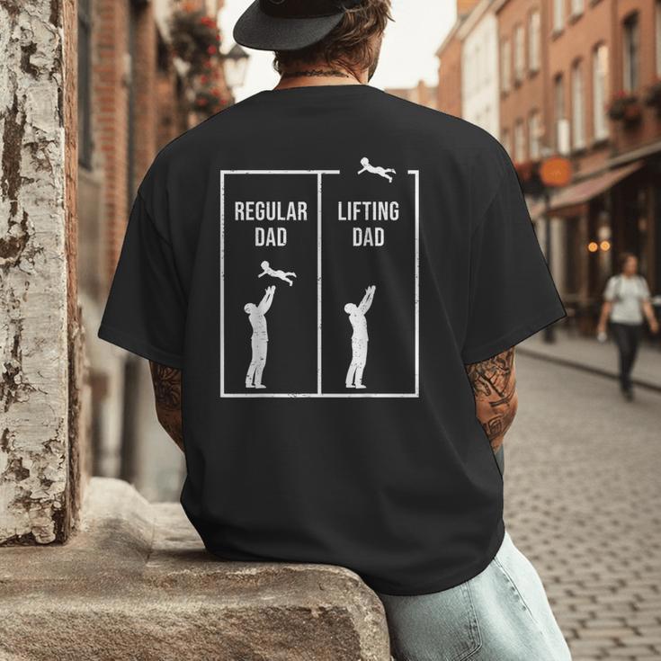 Weightlifting Workout Fitness Father Gym I Lifting Dad Men's Back Print T-Shirt