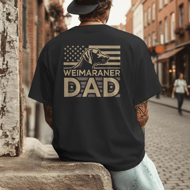 Weimaraners Lover & Weimaraner Shirts Weimaraner Dad -Adults -Kids - Small Short Sleeve V-Neck Polyester Casual Humorous Lover All Seasons Men's Back Print T-Shirt