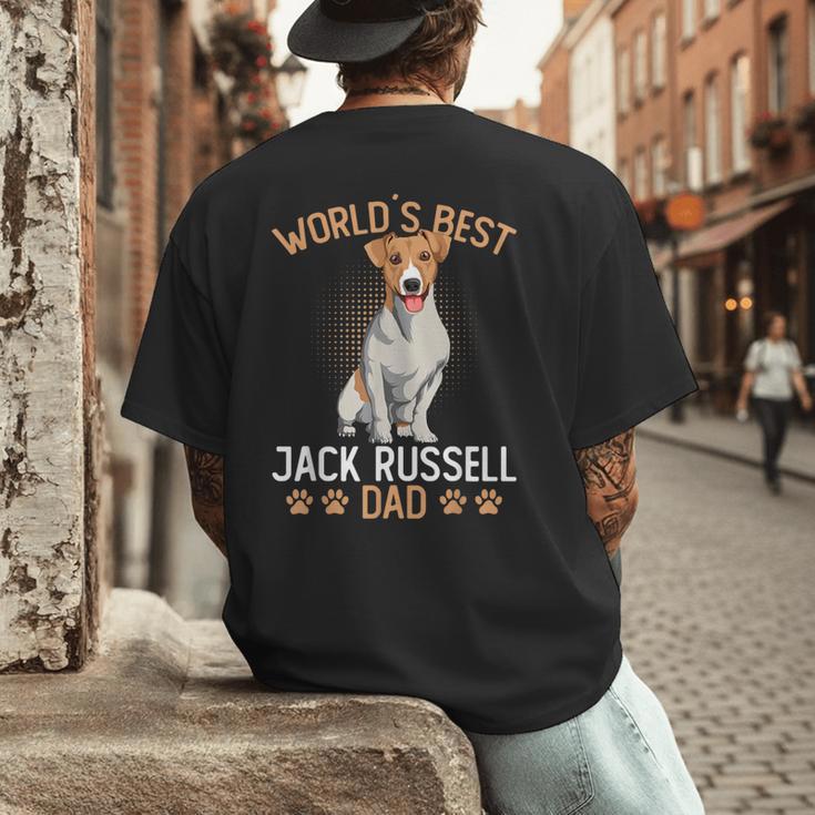 World´s Best Jack Russell Terrier Dad Dog Owner Men Men's Back Print T-Shirt