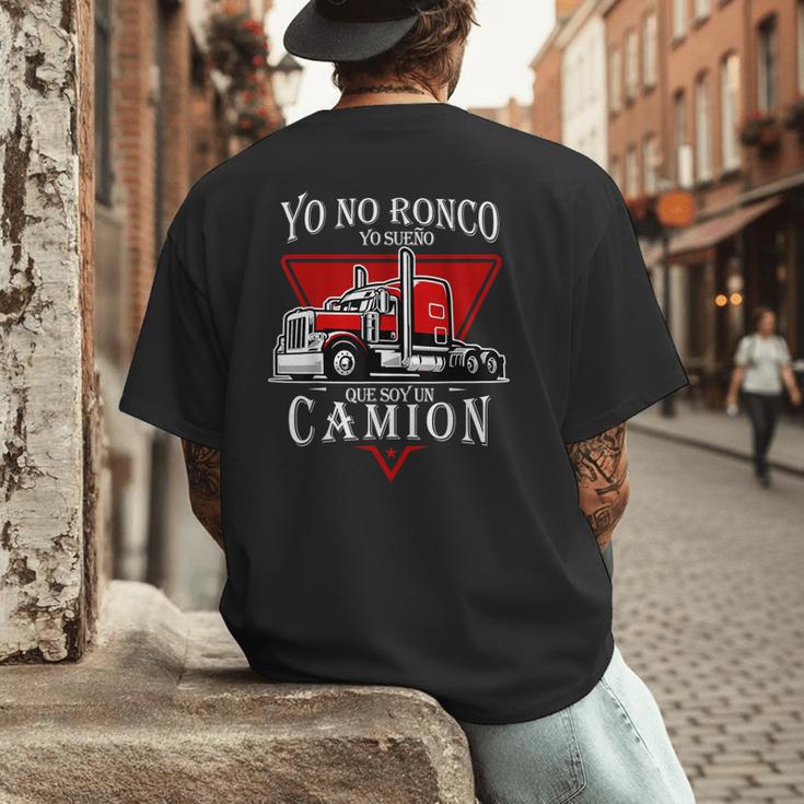 Yo No Ronco Yo Sueno Que Soy Un Camion Latin Dad Spanish Men's Back Print T-Shirt