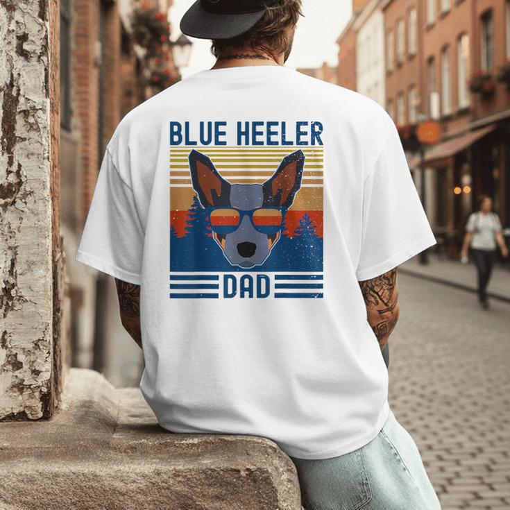 Australian Cattle Dog Blue Heeler Dad Men's Back Print T-Shirt