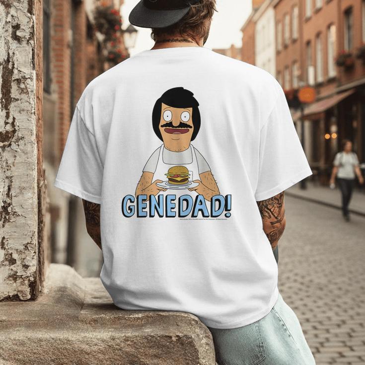 Bob's Burgers Gene Dad Portrait Men's Back Print T-Shirt