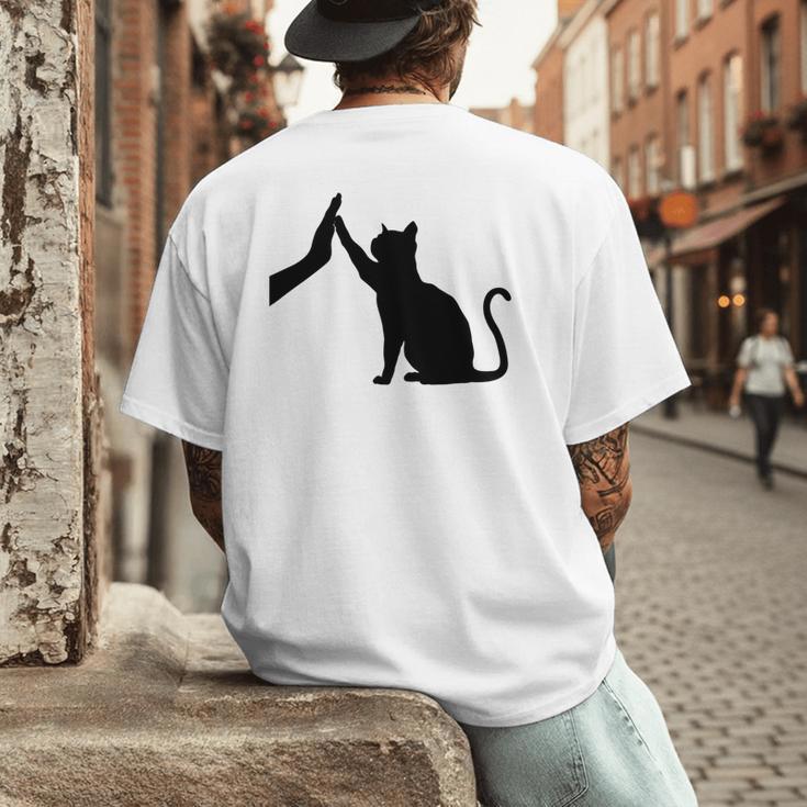 Cat Lover Cat Mom Cat Dad Men Women & Kids Cute Cat Men's Back Print T-Shirt