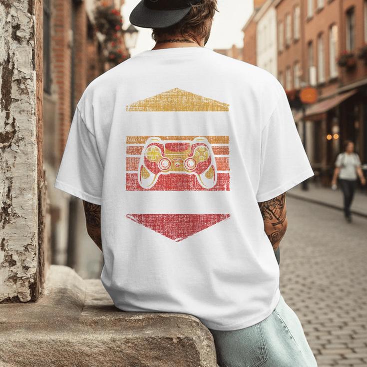 Dad Level Unlocked Gaming Gamer Father Video Games Men's Back Print T-Shirt Dad Level Unlocked Gaming Gamer Father Video Games Men's Back Print T-Shirt