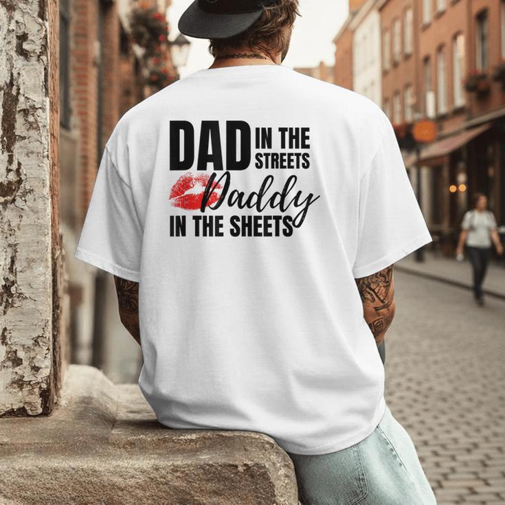 Dad In The Streets Daddy In The Sheets Men's Back Print T-Shirt Dad In The Streets Daddy In The Sheets Men's Back Print T-Shirt