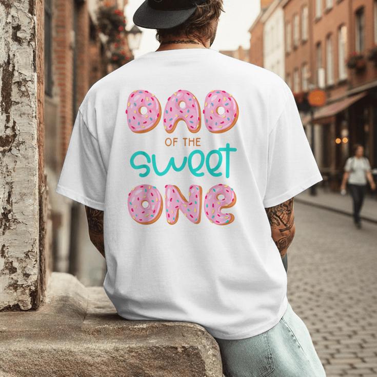 Dad Sweet One 1st First Birthday Matching Family Donut Men's Back Print T-Shirt Dad Sweet One 1st First Birthday Matching Family Donut Men's Back Print T-Shirt