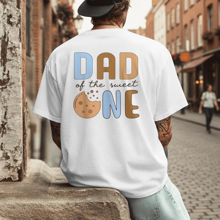 Dad Of The Sweet One Cookies And Milk 1st Birthday Party Men's Back Print T-Shirt
