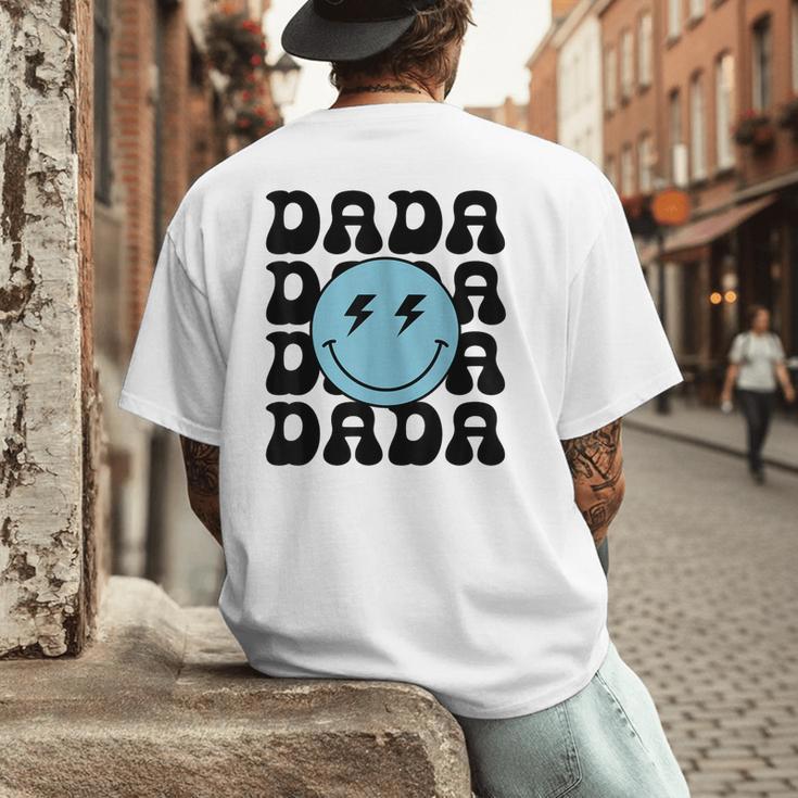 Dada One Happy Dude 1st Birthday Family Matching Men's Back Print T-Shirt