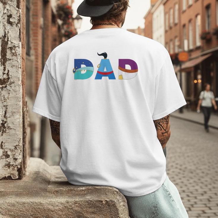 Disney Aladdin Jasmine Genie Father’s Day Birthday Dad Men's Back Print T-Shirt Disney Aladdin Jasmine Genie Father’s Day Birthday Dad Men's Back Print T-Shirt