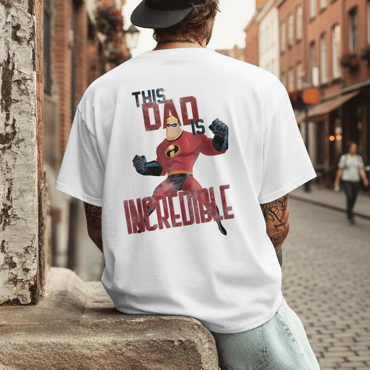 Disney Pixar The Incredibles Father's Day Incredible Dad Men's Back Print T-Shirt