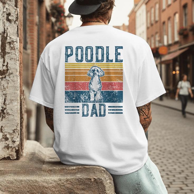 Dog Dad Vintage Poodle Dad Men's Back Print T-Shirt Dog Dad Vintage Poodle Dad Men's Back Print T-Shirt