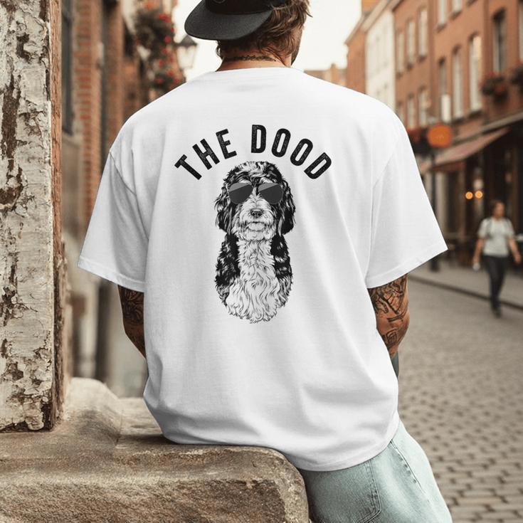 The Dood Bernedoodle Mom Doodle Dog Dad Men's Back Print T-Shirt