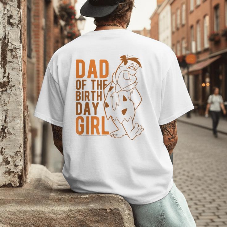 The Flintstones Fred Flintstone Dad Of The Birthday Girl Men's Back Print T-Shirt