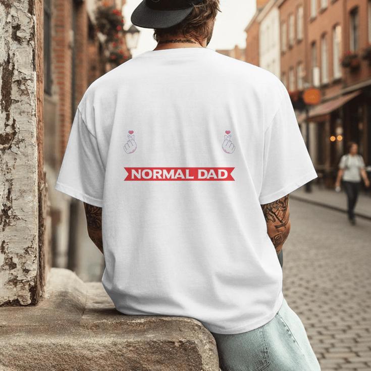 I'm A K-Pop Dad Just Like Normal Dad Except Much Cooler Men's Back Print T-Shirt