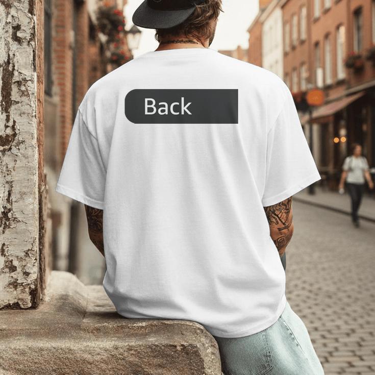 Just A Regular Dad Trying Not To Raise Liberals On Back Men's Back Print T-Shirt