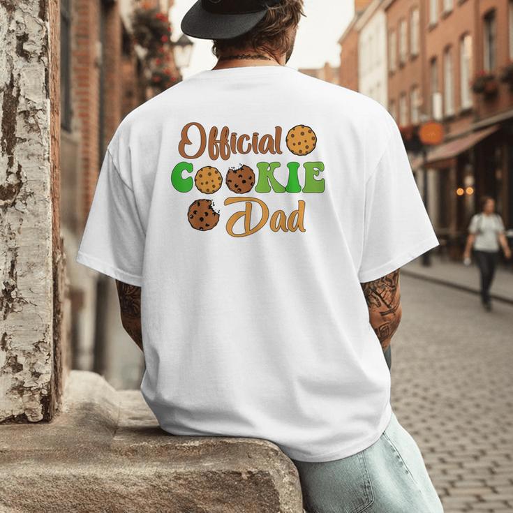 Official Cookie Dad Scout For Girls Cookie Dealer Men's Back Print T-Shirt Official Cookie Dad Scout For Girls Cookie Dealer Men's Back Print T-Shirt