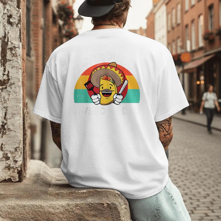 Taco Bout Awesome Dad Cinco De Mayo Mexican Men Men's Back Print T-Shirt Taco Bout Awesome Dad Cinco De Mayo Mexican Men Men's Back Print T-Shirt