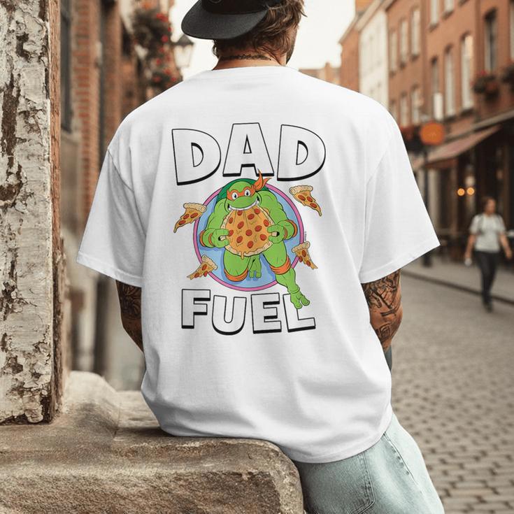TMNT Michelangelo Dad Fuel Men's Back Print T-Shirt