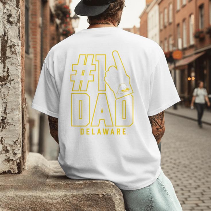 University Of Delaware Blue Hens 1 Dad Men's Back Print T-Shirt University Of Delaware Blue Hens 1 Dad Men's Back Print T-Shirt