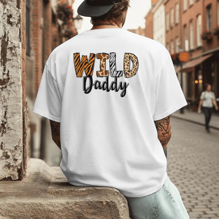 Wild Daddy Zoo Born Two Be Wild B-Day Safari Jungle Animal Men's Back Print T-Shirt