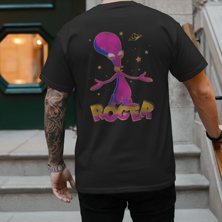 American Dad Outer Space Roger Cartoon Men's Back Print T-Shirt