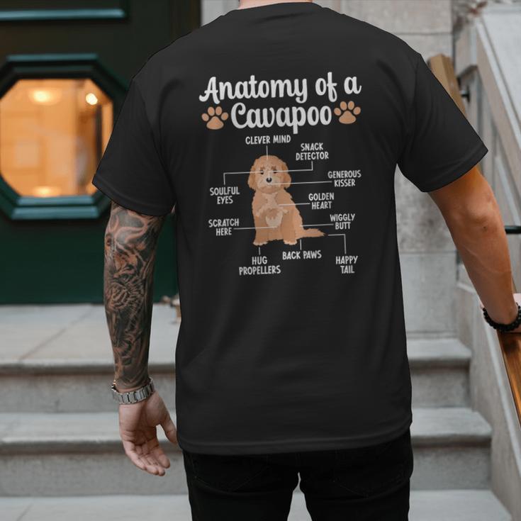 Anatomy Of A Cavapoo Dog Cavapoo Owner Cavapoo Dad Men's Back Print T-Shirt
