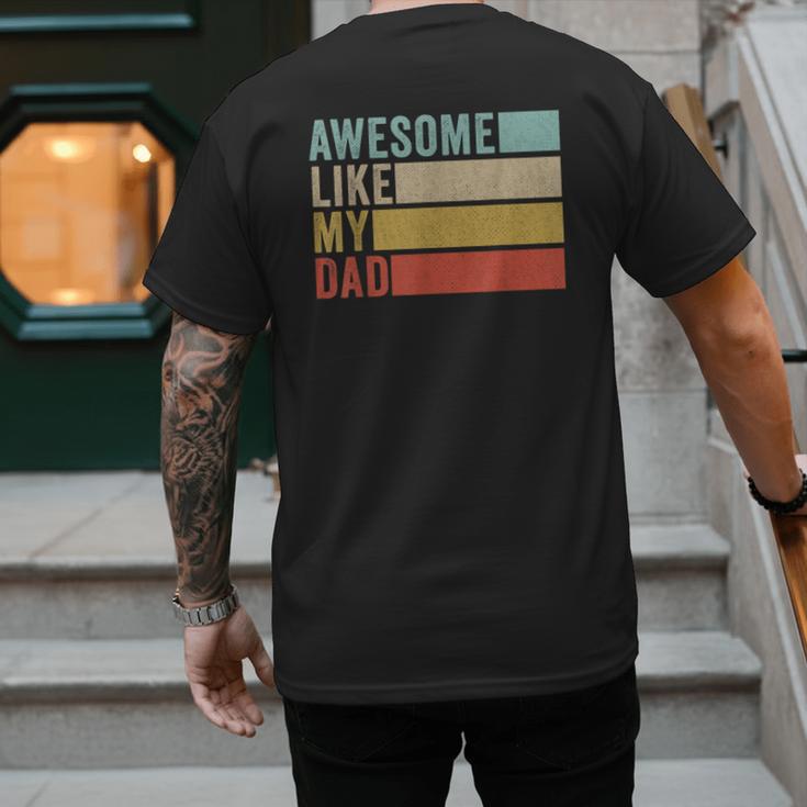 Awesome Like My Dad Men's Back Print T-Shirt