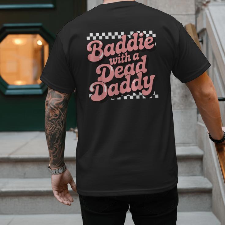 Baddie With A Dead Daddy Men's Back Print T-Shirt