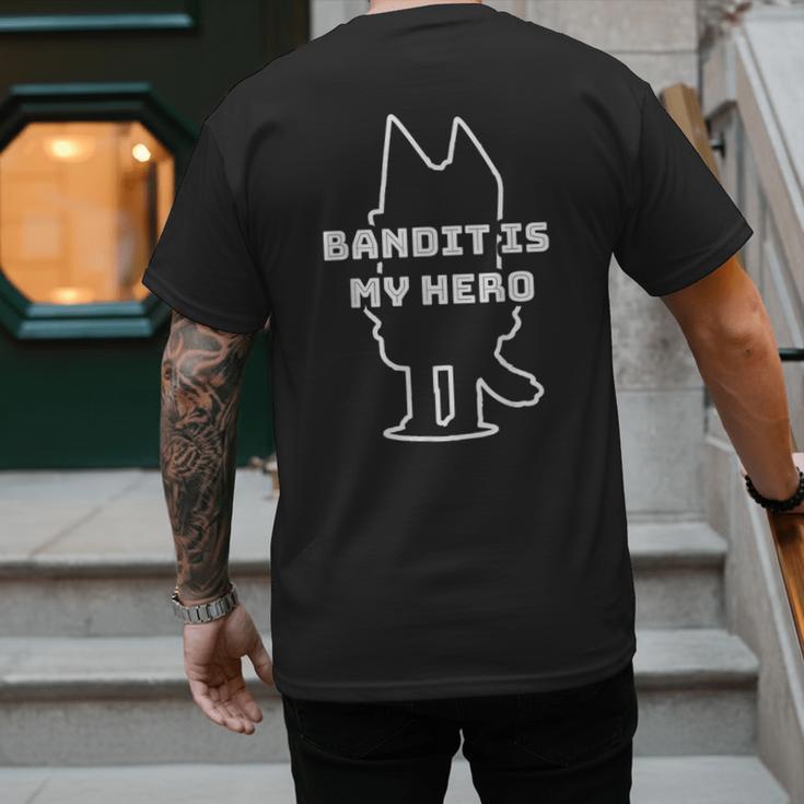 Bandit Is My Hero Kid's Show Dad Dog Men's Back Print T-Shirt
