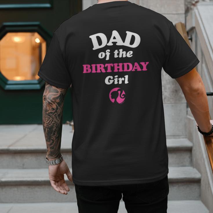 Barbie Dad Of The Birthday Girl Small Men's Back Print T-Shirt