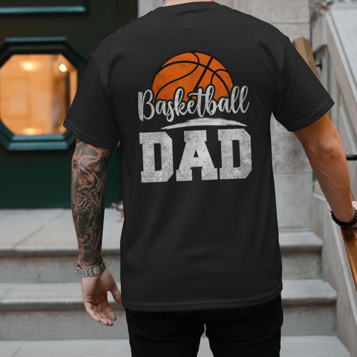 Basketball Dad Basketball Player Game Day Father's Day Men's Back Print T-Shirt