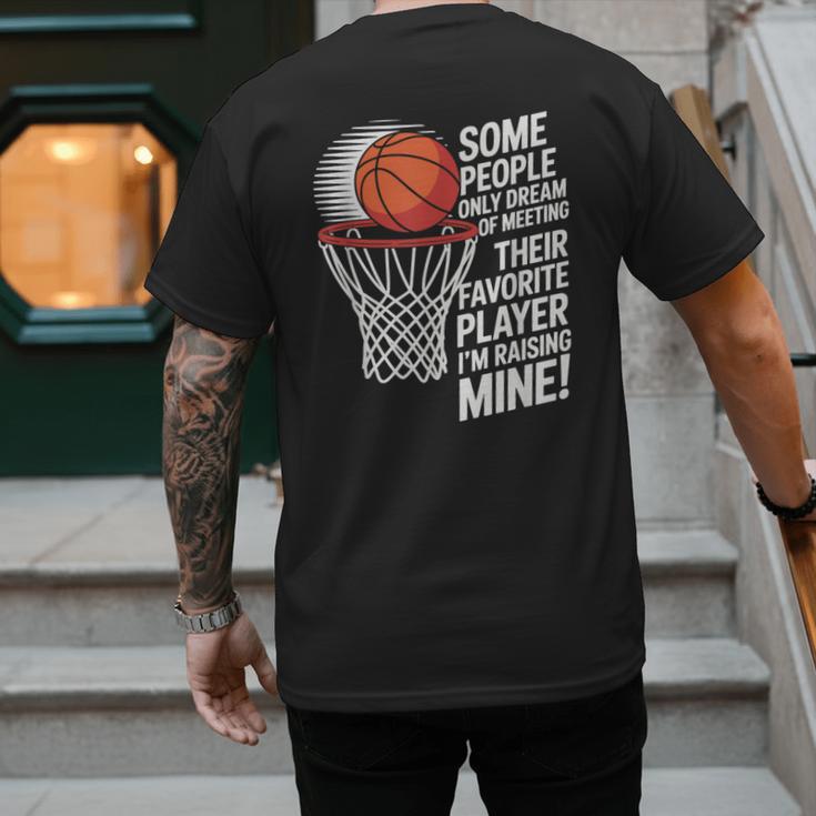Basketball Mom Or Dad Basketball Parent Men's Back Print T-Shirt