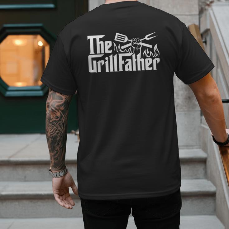 Bbq Dad Retro Grill Father Father's Day Men's Back Print T-Shirt