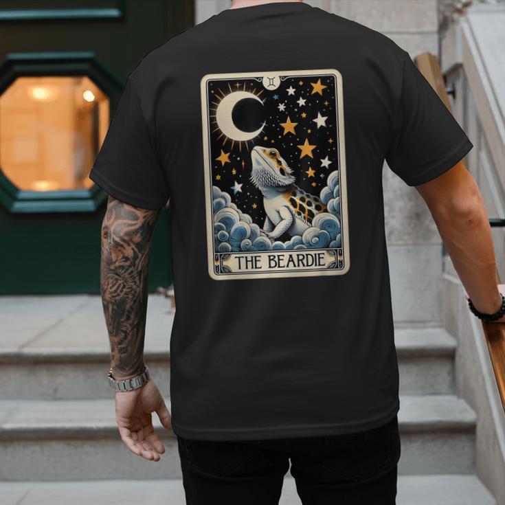 Bearded Dragon Tarot Card Beardie Mom Beardie Dad Men Women Men's Back Print T-Shirt