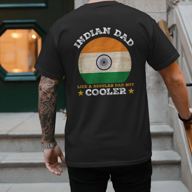 Best Indian Dad Ever Father's Day India Flag Pride Men's Back Print T-Shirt Best Indian Dad Ever Father's Day India Flag Pride Men's Back Print T-Shirt