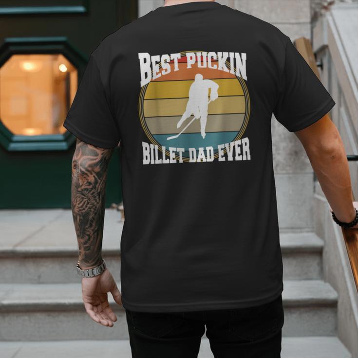Best Puckin Billet Dad Hockey Men's Back Print T-Shirt