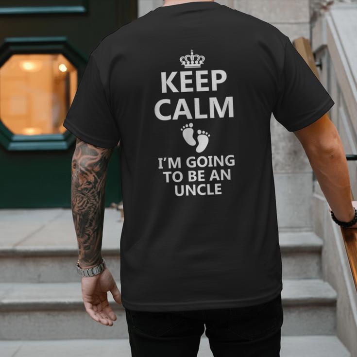 Best Uncle Art For Men Dad Pregnancy Reveal New Uncle To Be Men's Back Print T-Shirt
