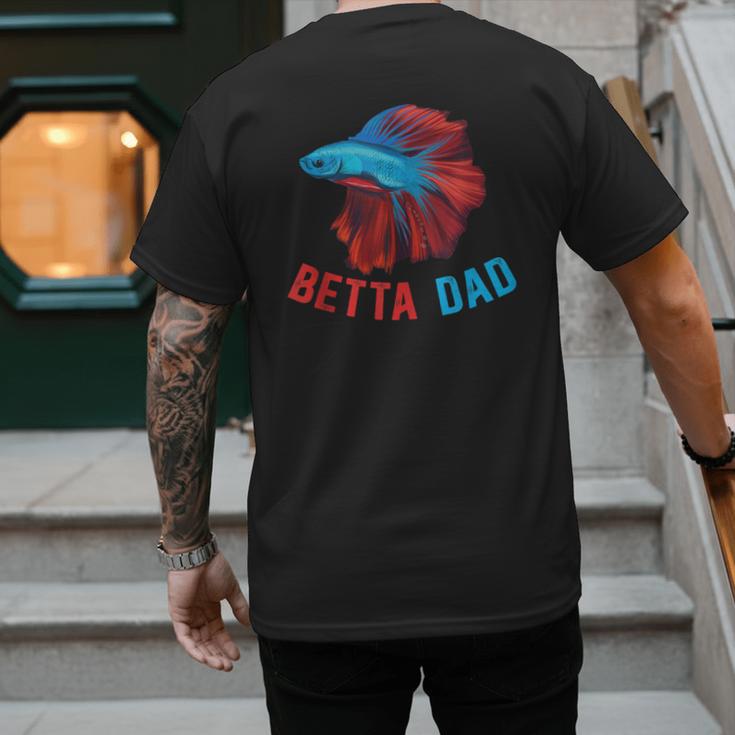 Betta Dad Betta Fish Lover Betta Fish Dad Betta Fish Boy Men's Back Print T-Shirt Betta Dad Betta Fish Lover Betta Fish Dad Betta Fish Boy Men's Back Print T-Shirt