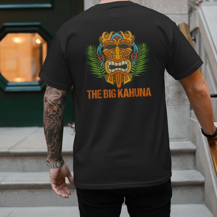 The Big Kahuna Hawaiian Tiki Dad Boss T-Shirt Men's Back Print T-Shirt