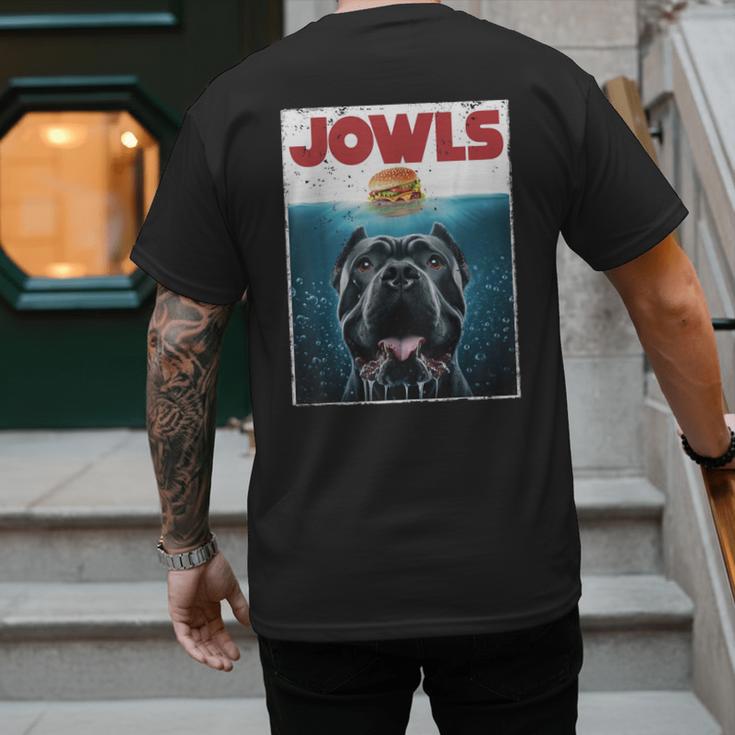 Cane Corso Jowls Top Drool Burger Dog Mom Dog Dad Men's Back Print T-Shirt