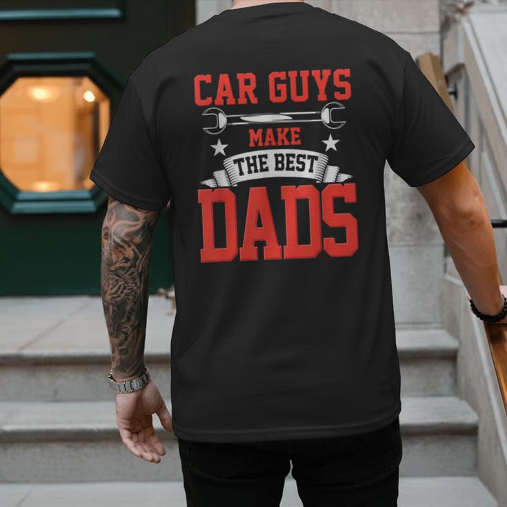 Car Guys Make The Best Dads Garage Mechanic Dad Men's Back Print T-Shirt