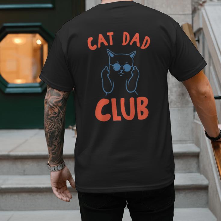 Cat Dad Club Life Is Better With Cats Retro Cat Dad Men's Back Print T-Shirt Cat Dad Club Life Is Better With Cats Retro Cat Dad Men's Back Print T-Shirt