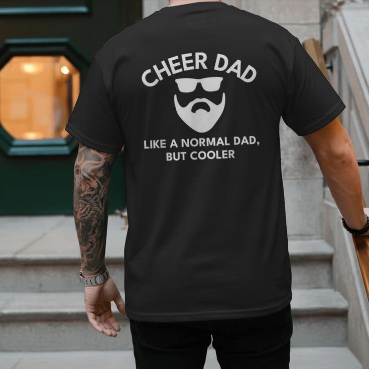 Cheer Dad Cheerleading Bearded Definition Men's Back Print T-Shirt