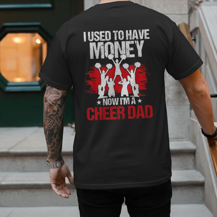 Cheer Dad Cheerleading Fathers Day Men's Back Print T-Shirt