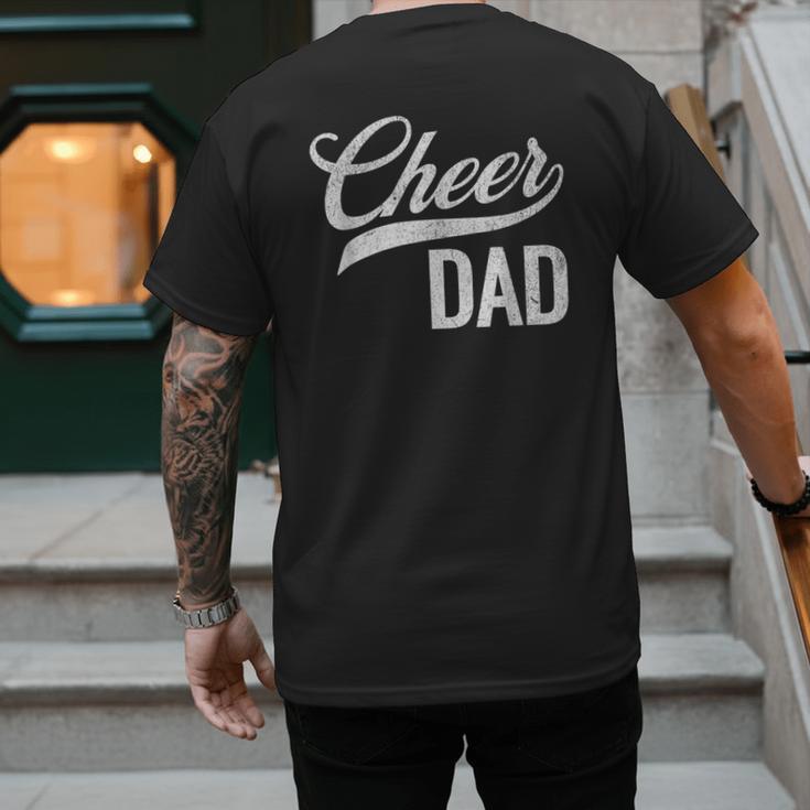 Cheer Dad Green Cheerleading Matching Parents Men's Back Print T-Shirt