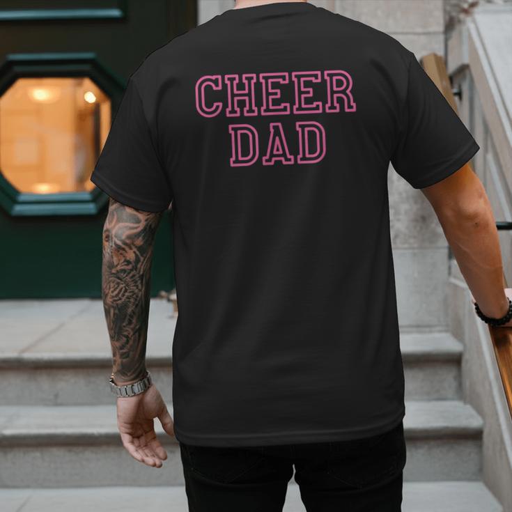 Cheer Dad Pink Cheerleading Men's Back Print T-Shirt