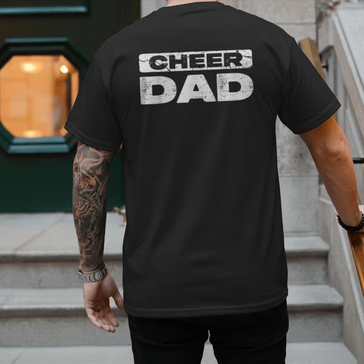 Cheer Dad Shirt Men Fathers Day Cheerleading Dad Men's Back Print T-Shirt